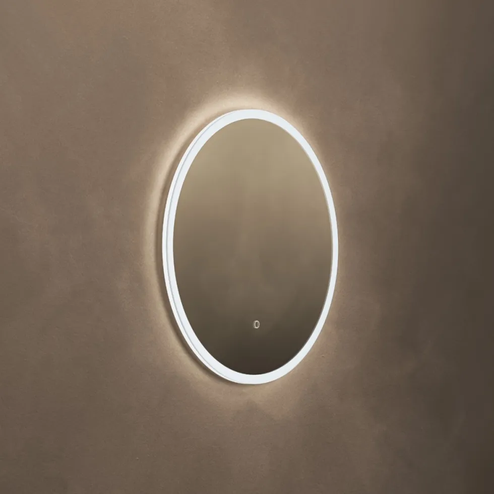 Origins Living Cleo Round LED Illuminated Mirror with Demister Pad - 600mm