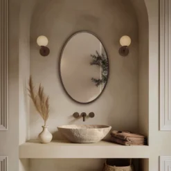 Origins Living Delphine Oval Mirror - 550 x 800mm