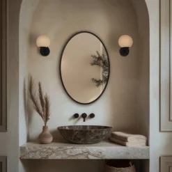 Origins Living Delphine Oval Mirror - 550 x 800mm