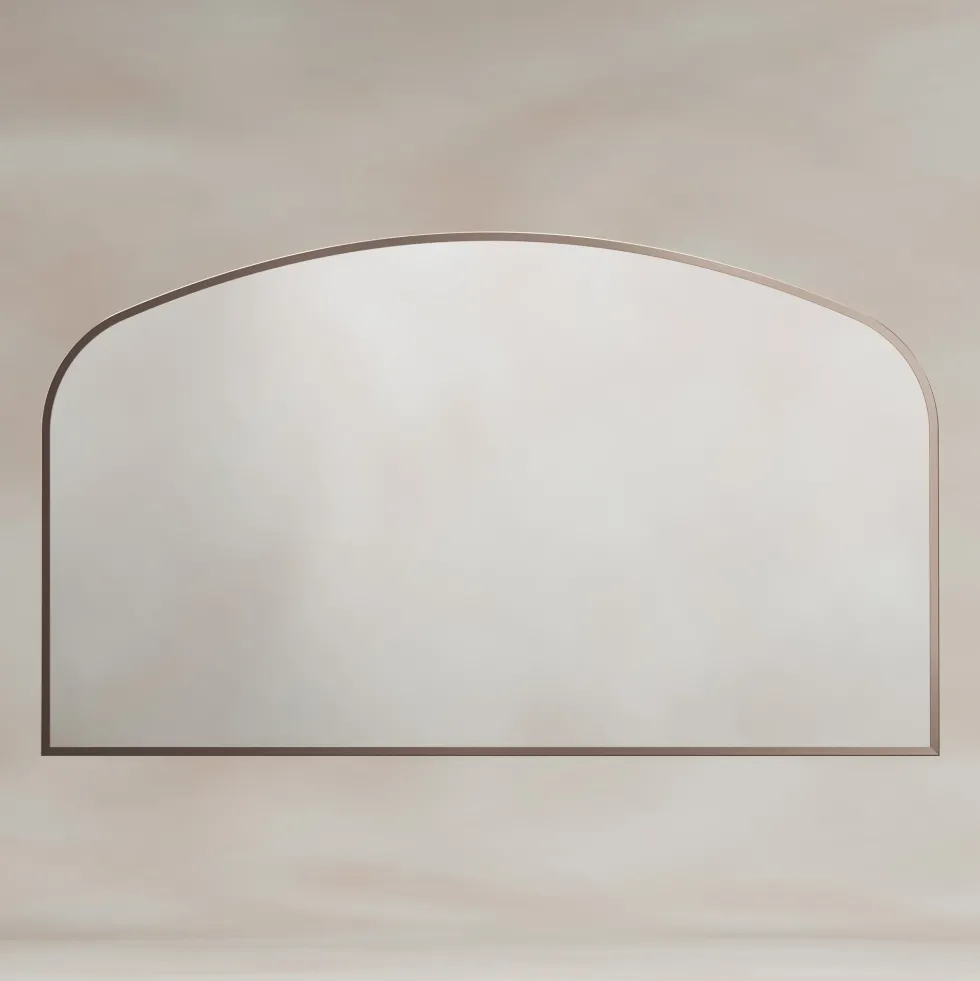 Origins Living Delphine Overmantle Arched Mirror - 1200 x 700mm