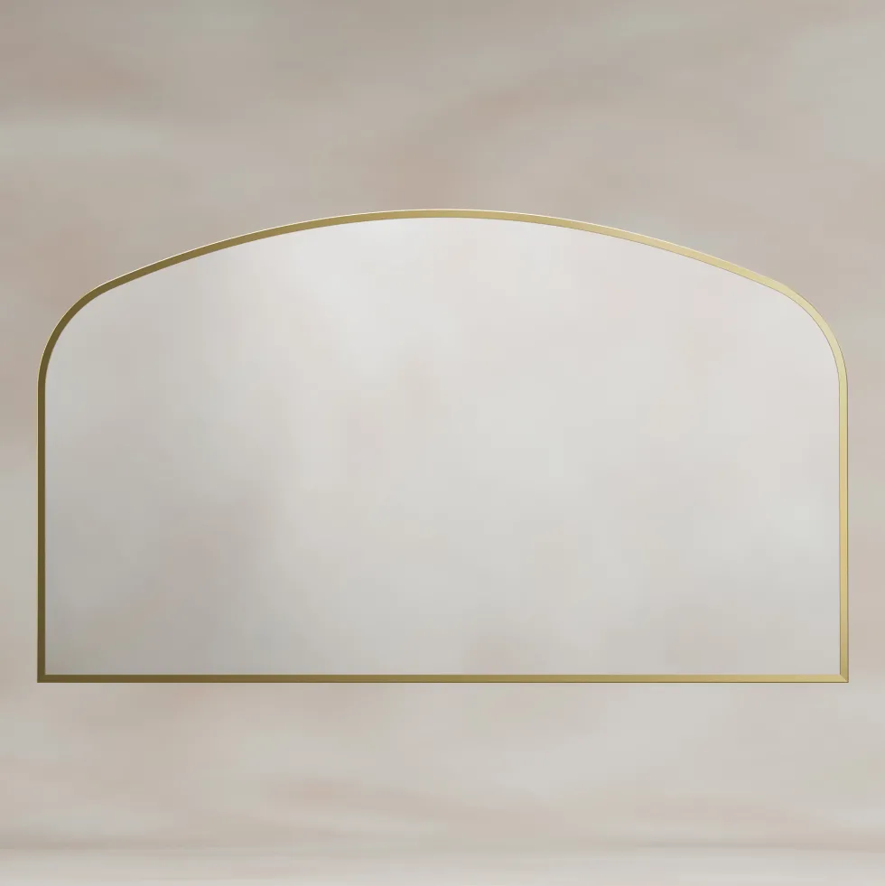 Origins Living Delphine Overmantle Arched Mirror - 1200 x 700mm
