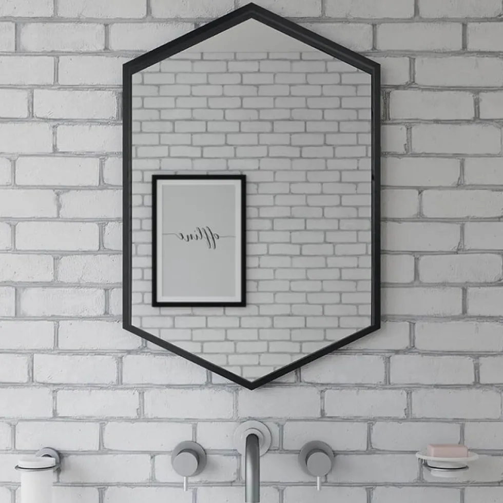 Origins Living Docklands Hexagonal Mirror
