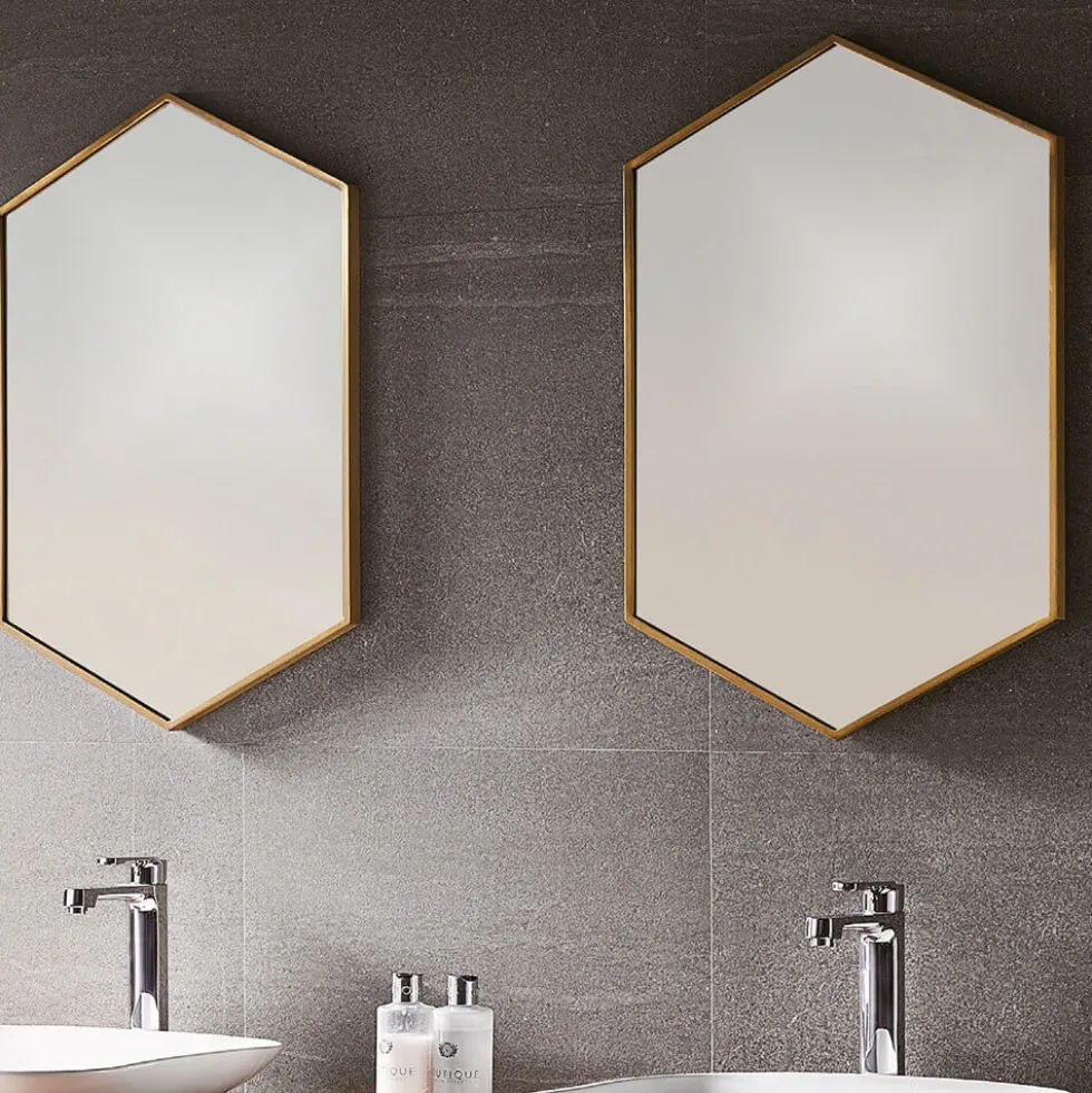 Origins Living Docklands Hexagonal Mirror