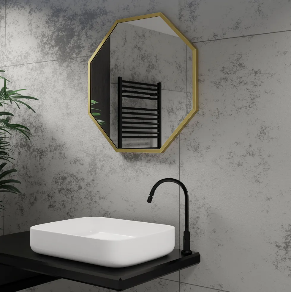 Origins Living Docklands Octagon Mirror 600 x 600mm