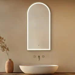 Origins Living Lomax Light Arched LED Illuminated Mirror with Demister Pad