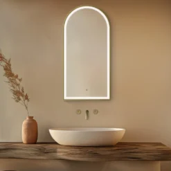 Origins Living Lomax Light Arched LED Illuminated Mirror with Demister Pad