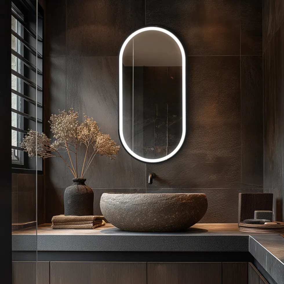 Origins Living Lomax Light Capsule LED Illuminated Mirror with Demister Pad