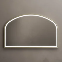 Origins Living Lomax Light Overmantle Arch LED Illuminated Mirror with Demister Pad - 1200 × 750mm