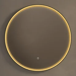 Origins Living Luxor Gold & Black Illuminated LED Mirror with Demister Pad - 800mm