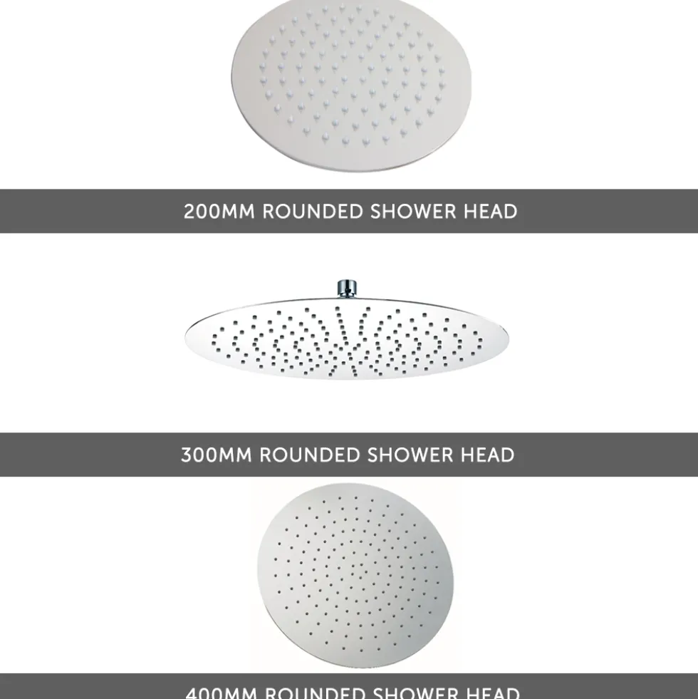Orla Concealed Shower Valve, Fixed Head & Slide Rail Kit