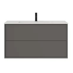 Oslo 1000mm Wall Mounted Vanity Unit & Matt White Basin