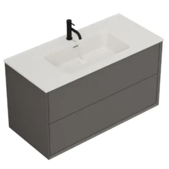 Oslo 1000mm Wall Mounted Vanity Unit & Matt White Basin