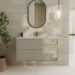 Oslo 1000mm Wall Mounted Vanity Unit & Matt White Basin