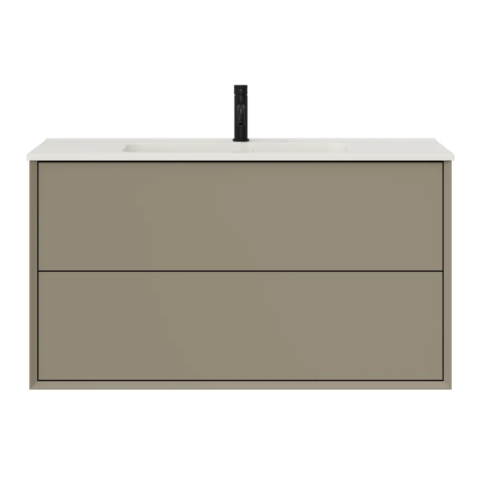 Oslo 1000mm Wall Mounted Vanity Unit & Matt White Basin