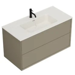 Oslo 1000mm Wall Mounted Vanity Unit & Matt White Basin