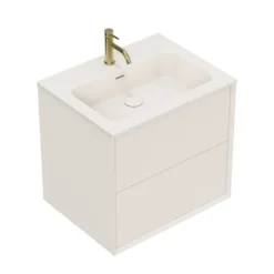 Oslo 600mm Wall Mounted Vanity Unit & Matt White Basin