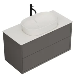 Oslo 1000mm Wall Mounted Vanity Unit & Sintered Stone Countertop