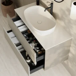 Oslo 1000mm Wall Mounted Vanity Unit & Sintered Stone Countertop