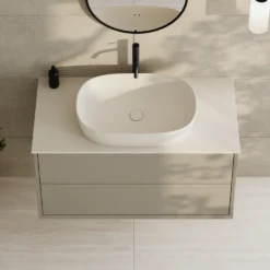 Oslo 1000mm Wall Mounted Vanity Unit & Sintered Stone Countertop