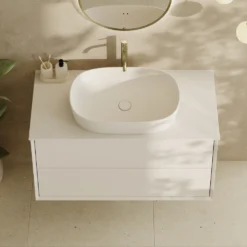 Oslo 1000mm Wall Mounted Vanity Unit & Sintered Stone Countertop