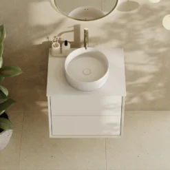 Oslo 600mm Wall Mounted Vanity Unit & Sintered Stone Countertop