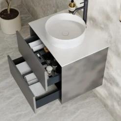 Oslo 600mm Wall Mounted Vanity Unit & Sintered Stone Countertop