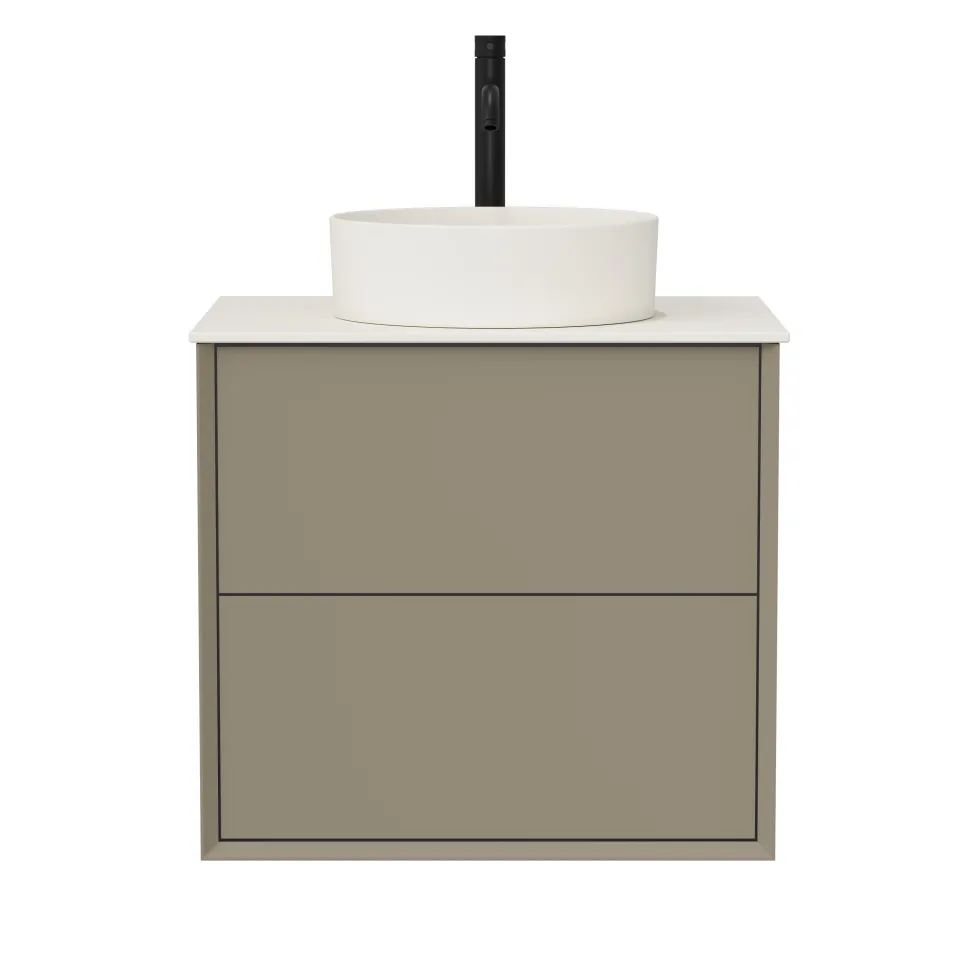 Oslo 600mm Wall Mounted Vanity Unit & Sintered Stone Countertop