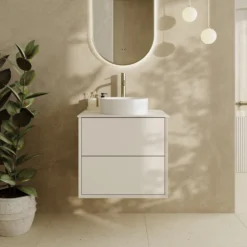 Oslo 600mm Wall Mounted Vanity Unit & Sintered Stone Countertop