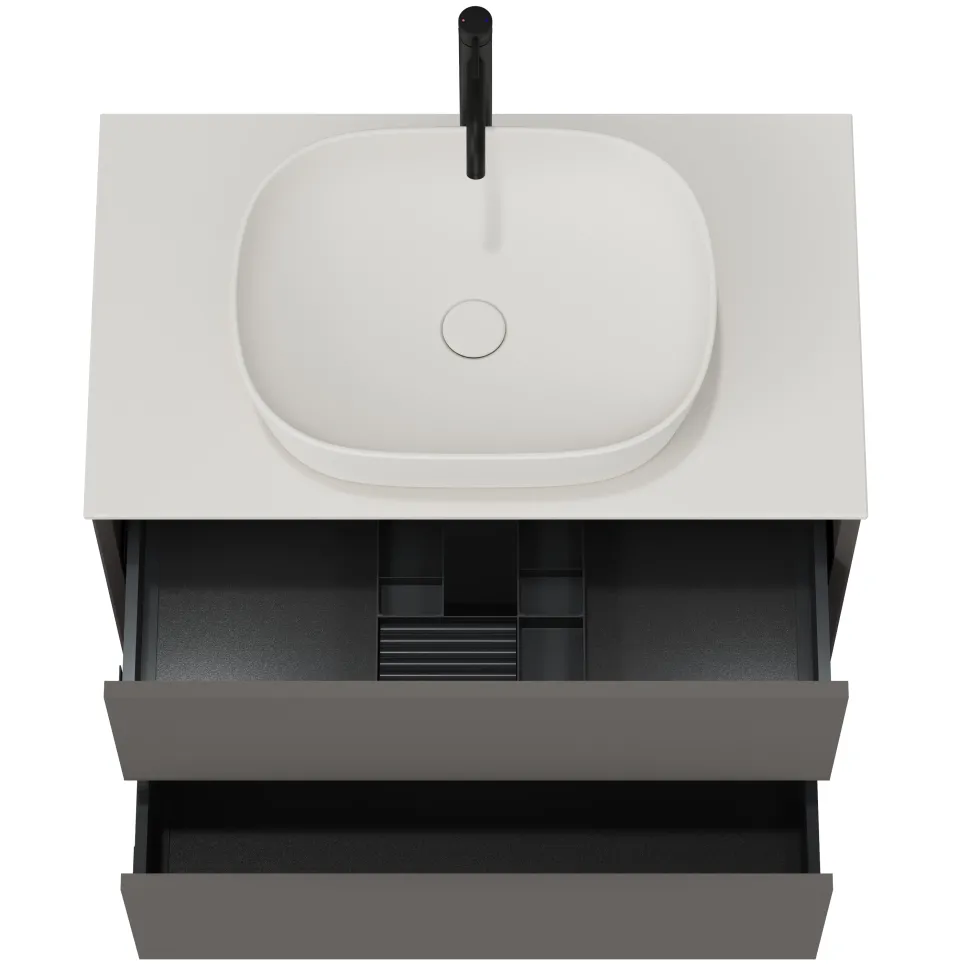 Oslo 800mm Wall Mounted Vanity Unit & Sintered Stone Countertop