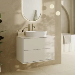 Oslo 800mm Wall Mounted Vanity Unit & Sintered Stone Countertop