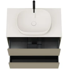 Oslo 800mm Wall Mounted Vanity Unit & Sintered Stone Countertop
