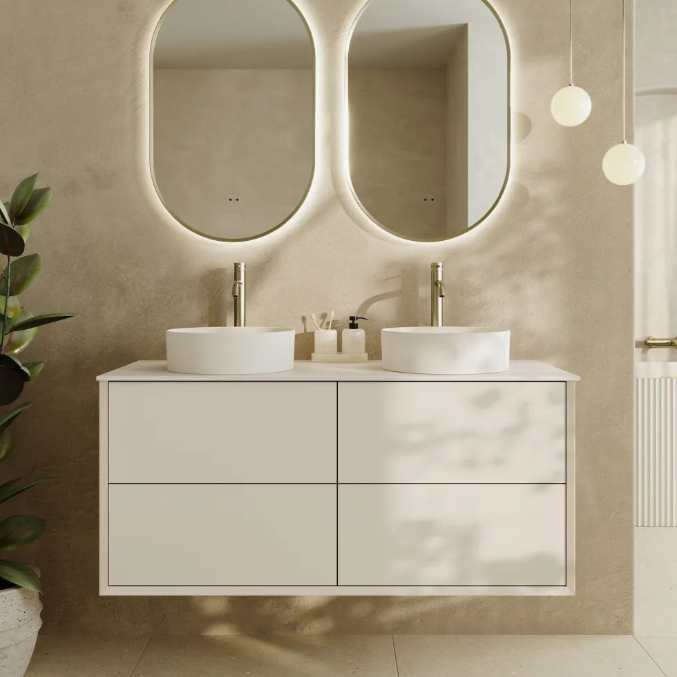 Oslo 1200mm Wall Mounted Vanity Unit & Sintered Stone Countertop