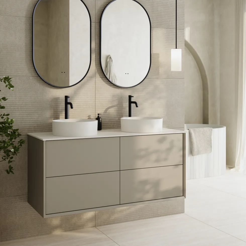 Oslo 1200mm Wall Mounted Vanity Unit & Sintered Stone Countertop