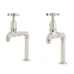 Perrin & Rowe Ionian Crosshead Deck Mounted Bibcocks (Pair)