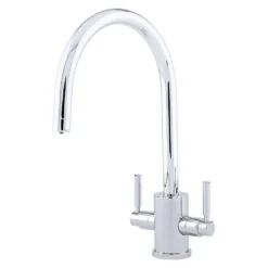 Perrin & Rowe Juliet Twin Lever Swivel 'C' Spout Mono Sink Mixer