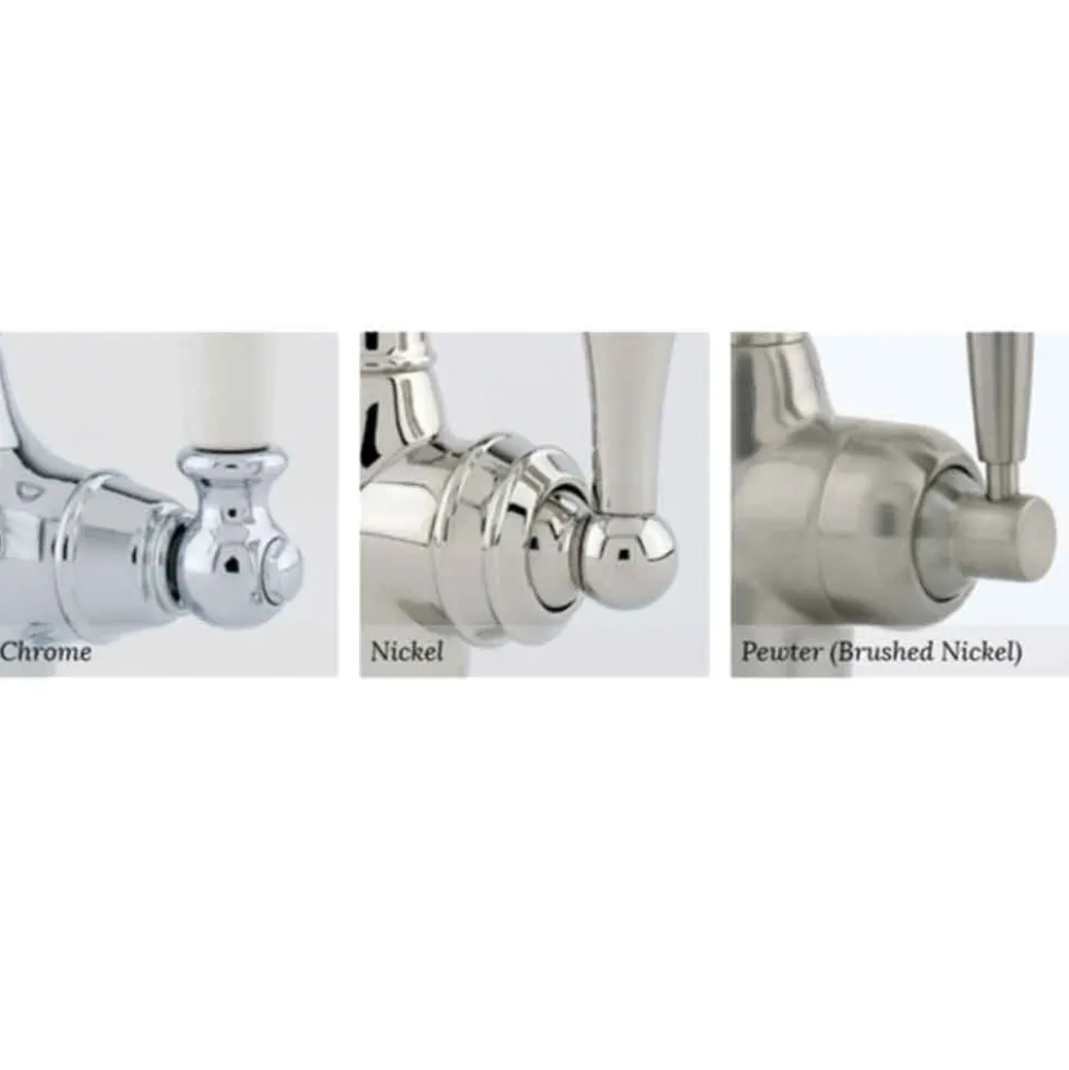 Perrin & Rowe Juliet Twin Lever Swivel 'C' Spout Mono Sink Mixer