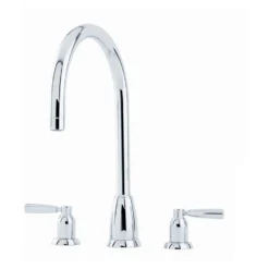 Perrin & Rowe Langbourn 3 Hole Lever 'C' Spout Sink Mixer