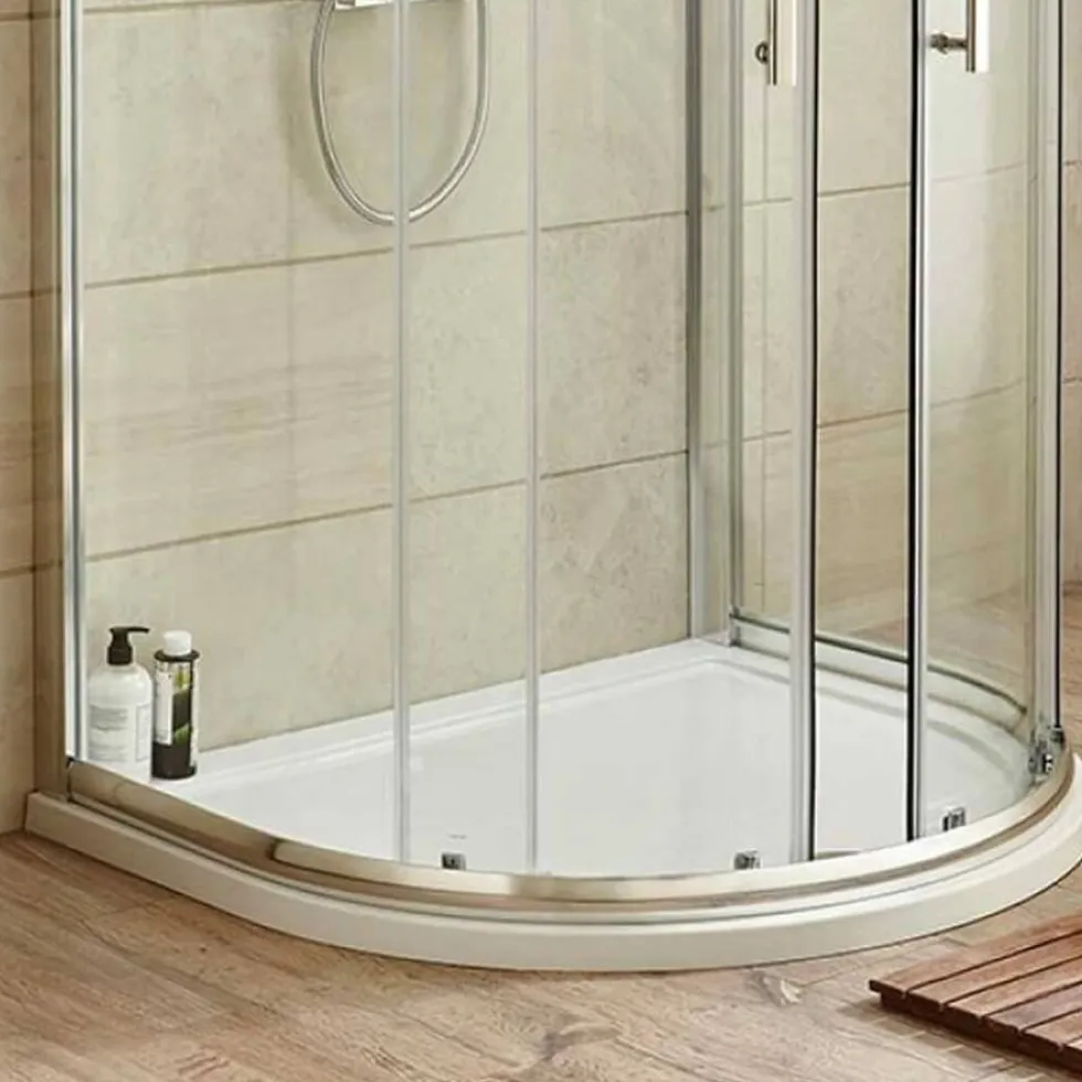 Primrose D Shaped Shower Tray - 1050 x 950mm