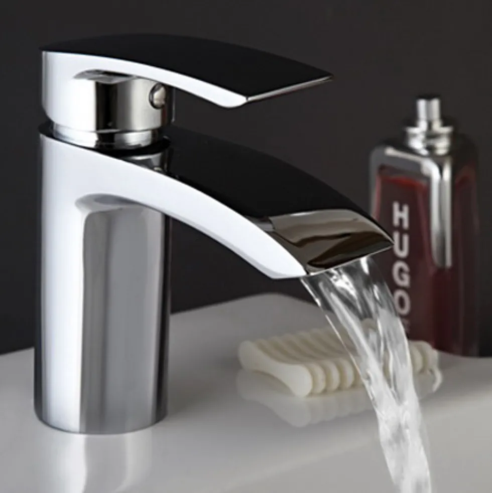 Proflow Tiera Waterfall Basin Mixer with Clicker Waste