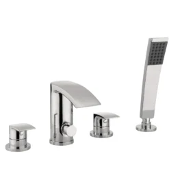Proflow Tiera Waterfall 4 Hole Bath Shower Mixer