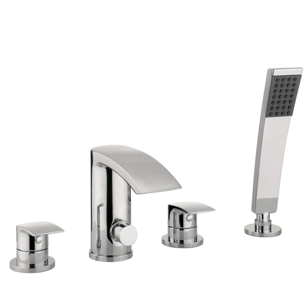 Proflow Tiera Waterfall 4 Hole Bath Shower Mixer