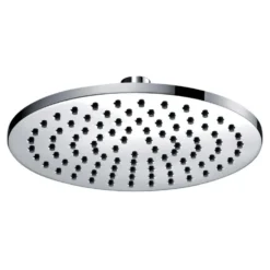 Pura Deluxe 200mm Round Brass Shower Head with Swivel Joint