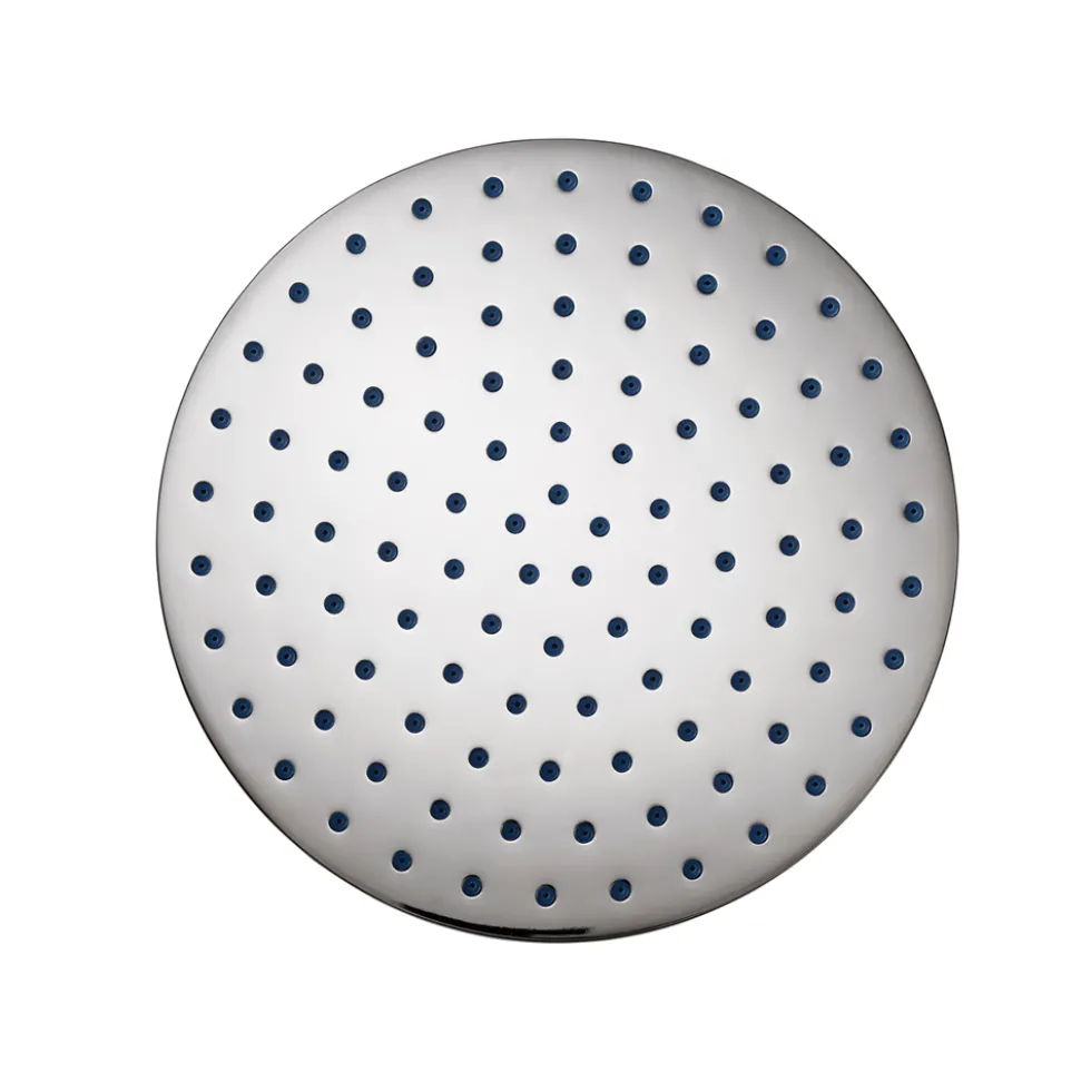 Pura Deluxe 250mm Round Brass Shower Head with Swivel Joint