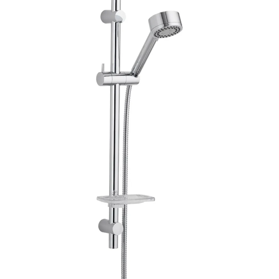 Pura Xcite Slide Rail with Triple Function Handset, Shelf & Hose