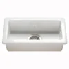 RAK Gourmet White Ceramic Rectangular 0.5 Bowl Kitchen Sink & Waste Kit - 250mm x 475mm