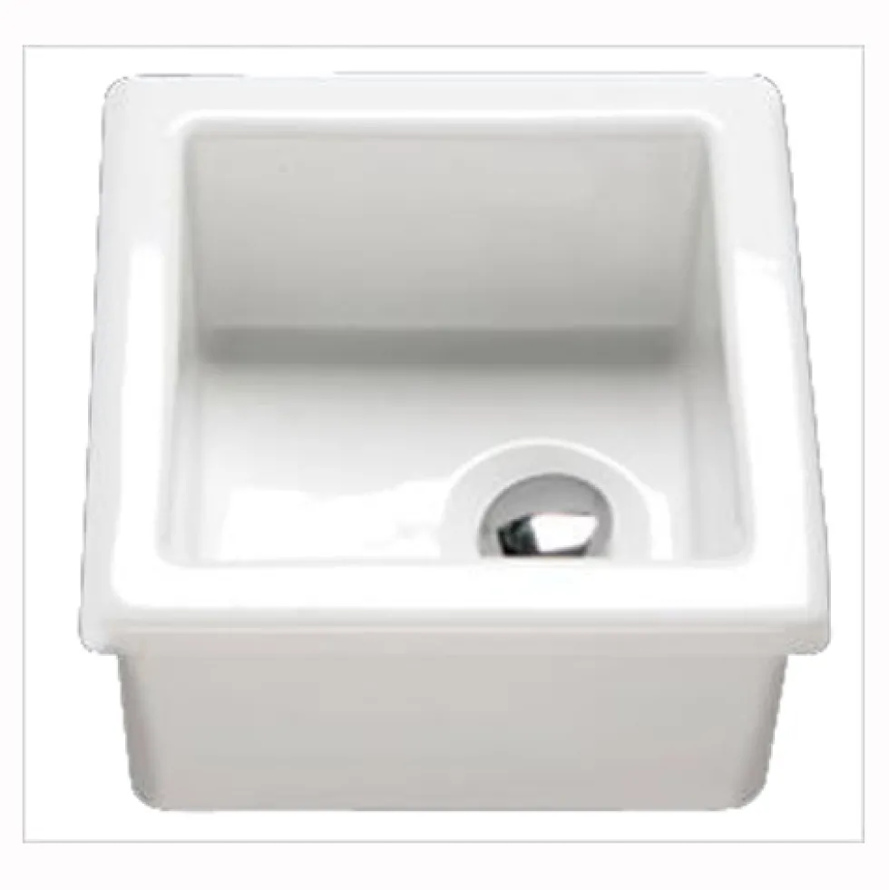RAK Laboratory Sink 2 Single Bowl White Ceramic Sink - 330 x 330mm