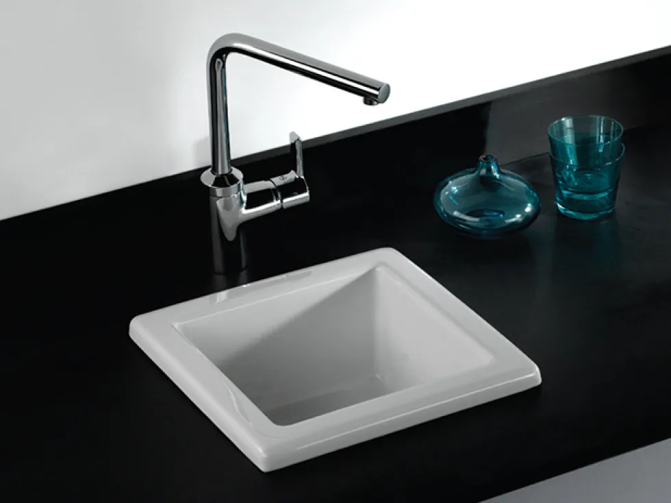 RAK Laboratory Sink 2 Single Bowl White Ceramic Sink - 330 x 330mm