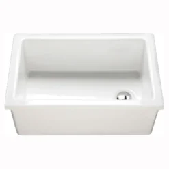 RAK Laboratory White Ceramic Single Bowl Kitchen Sink - 585mm x 380mm