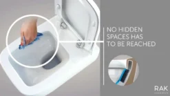 RAK Resort Extended Comfort Height Rimless Back to Wall Toilet with Soft Close Seat