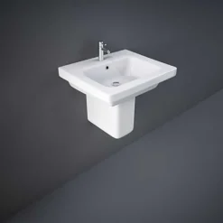 RAK Resort 1 Tap Hole Basin & Semi Pedestal